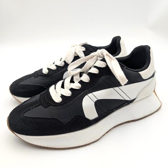 Steve Madden Julez Platform Sneaker Shoes Women's Black Multi Size US8.5M EU39 - Picture 1 of 15